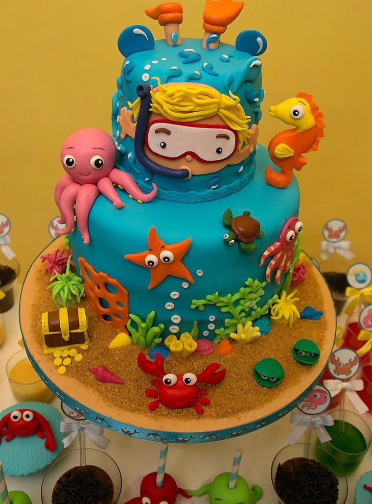 Pasteles infantiles - Hermosas ideas para cumpleaños en verano