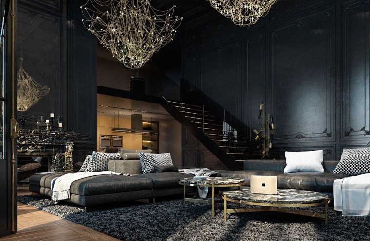 salon-estilo-gotico-contemporaneo-ideas
