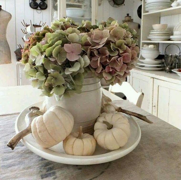 decoración de otoño cocina