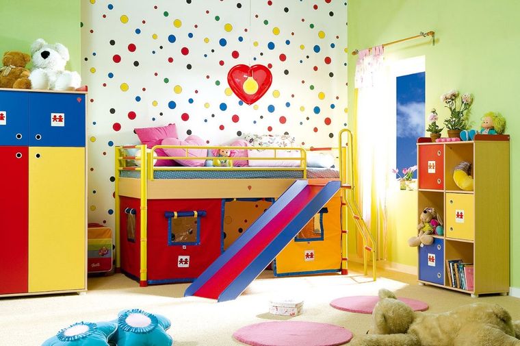 habitaciones infantiles colores alegres