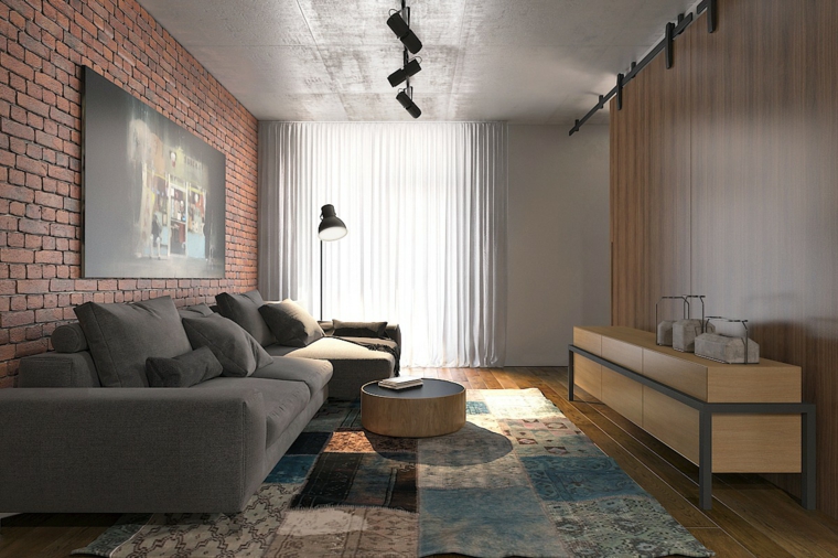 pared-ladrillo-expuesto-sala-estar