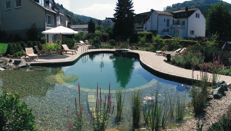 piscina natural grava