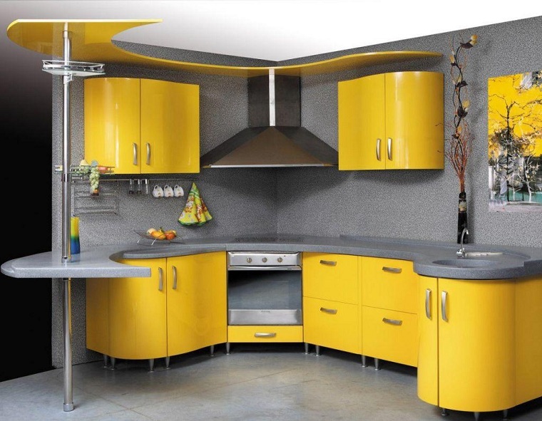 Cocinas color amarillo y gris - Ideas para crear una combinación perfecta