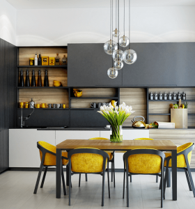 Cocinas color amarillo y gris - Ideas para crear una combinación perfecta
