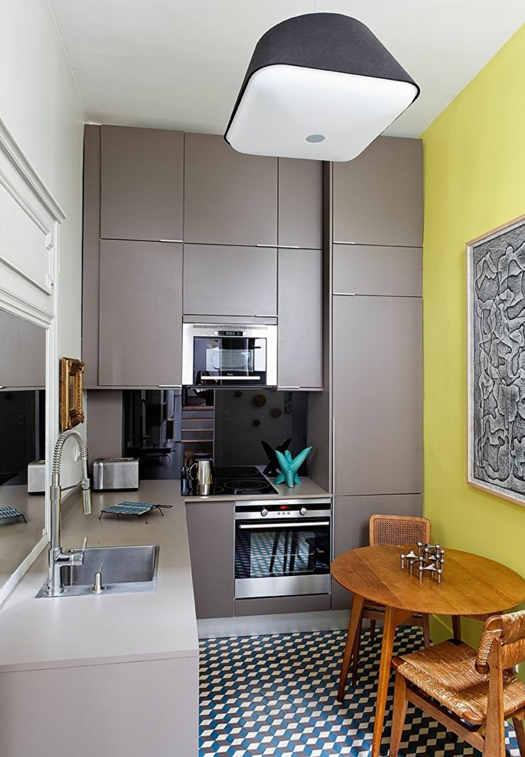 Cocinas color amarillo y gris - Ideas para crear una combinación perfecta