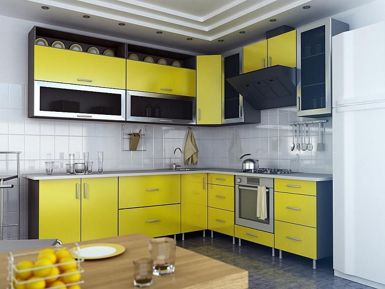 Cocinas color amarillo y gris - Ideas para crear una combinación perfecta