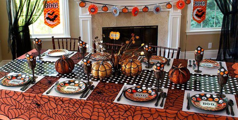 ideas para decorar mesa cena halloween