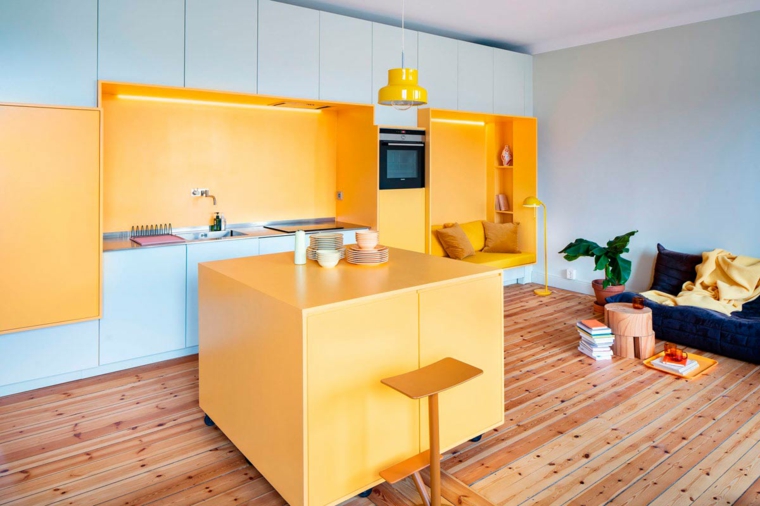 Cocinas color amarillo y gris - Ideas para crear una combinación perfecta