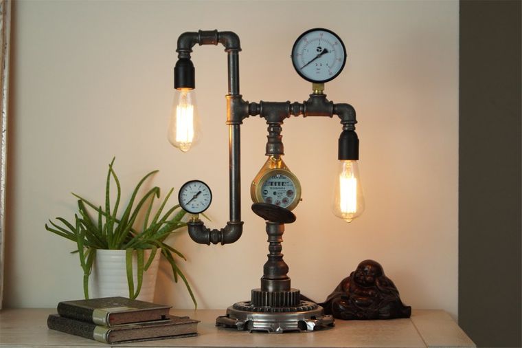 lámparas de mesa diseño industrial