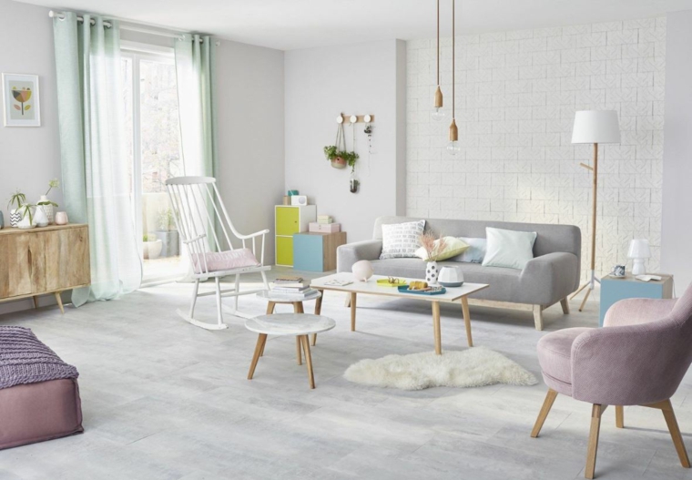salón estilo escandinavo-roques-pastel