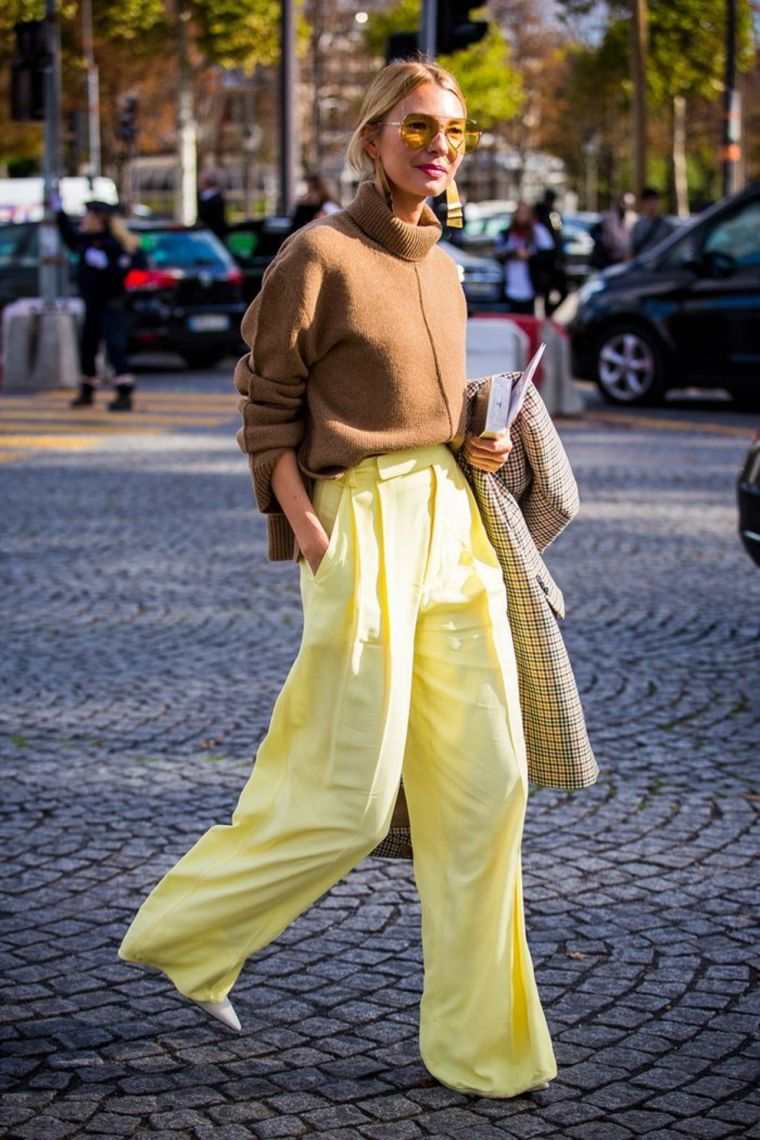 tonos de amarillo-pantalon-ancho