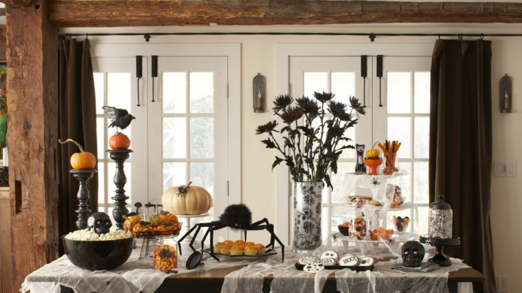 Centros de mesa de Halloween-comedor