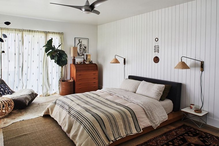 dormitorio blanco y madera-ideas-estilo-femenino