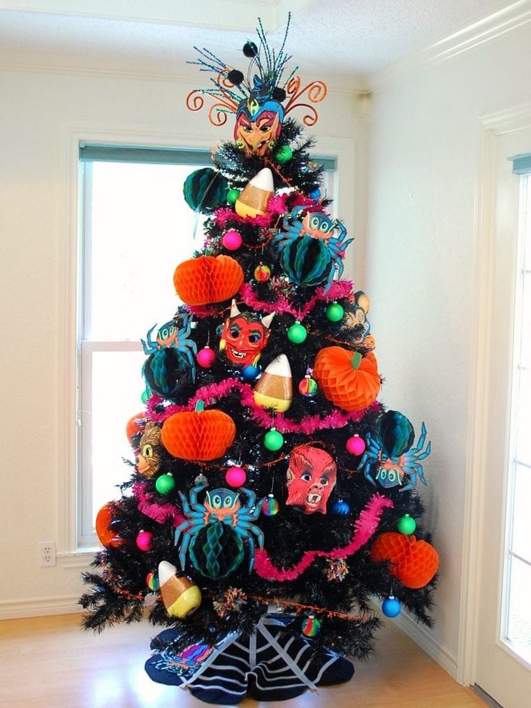 colores alegres arbol de halloween