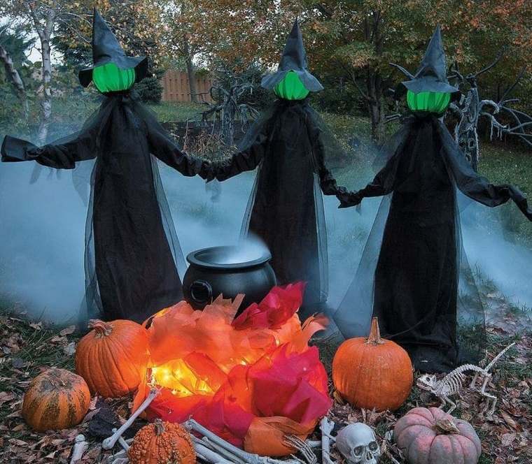 colores alegres brujas halloween