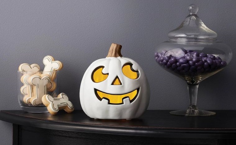 colores alegres calabaza blanca