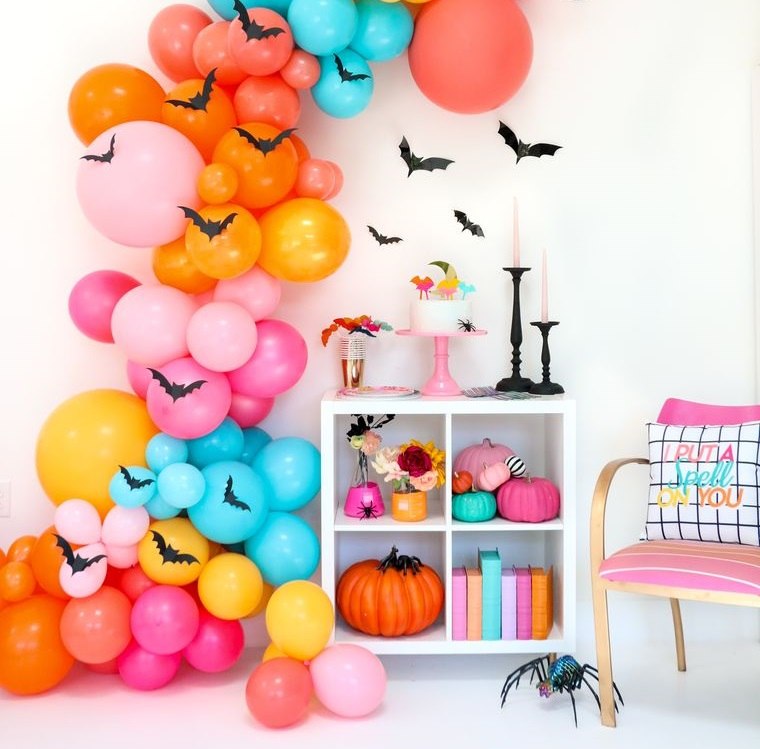 colores alegres globos halloween