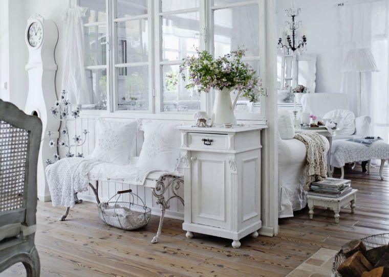 estilo shabby chic espacio en blanco