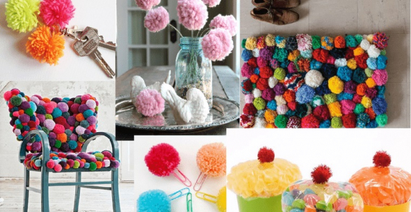 pompones para bricolaje