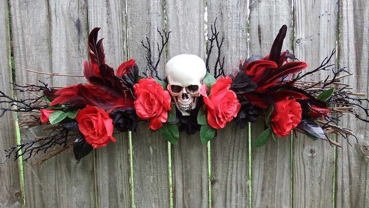 rojo y negro en ⁢halloween
