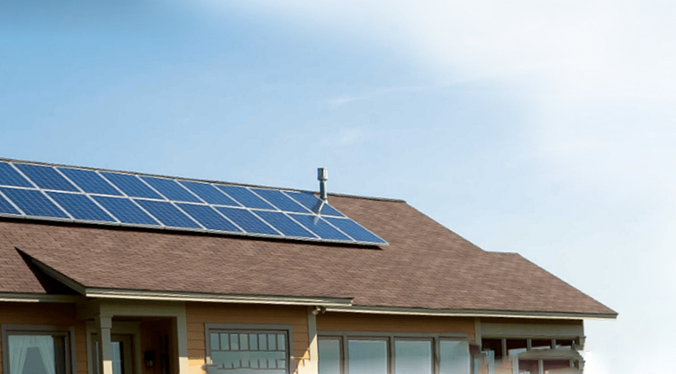 energía solar-techo-casa-panel