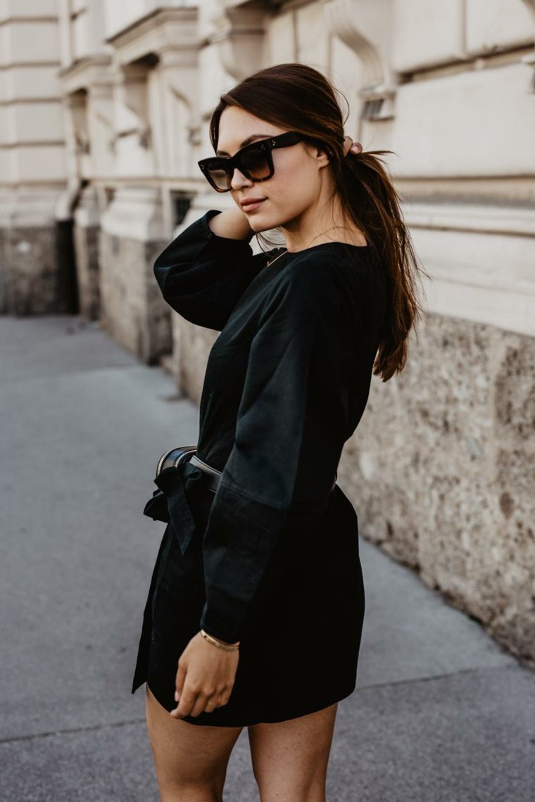 Vestido negro básico-estilo-urbano