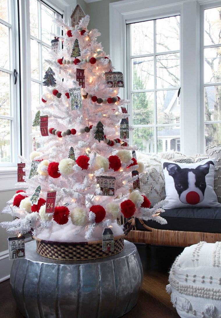 Decoración navideña con árboles pequeños 40 + ideas