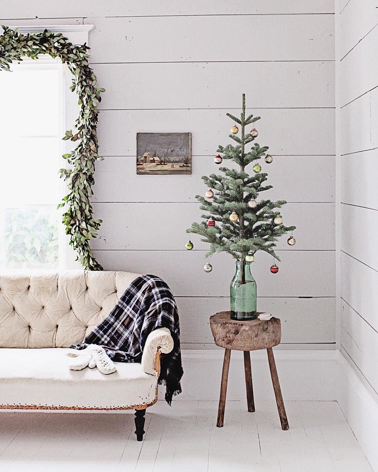 Decoración navideña con árboles pequeños 40 + ideas