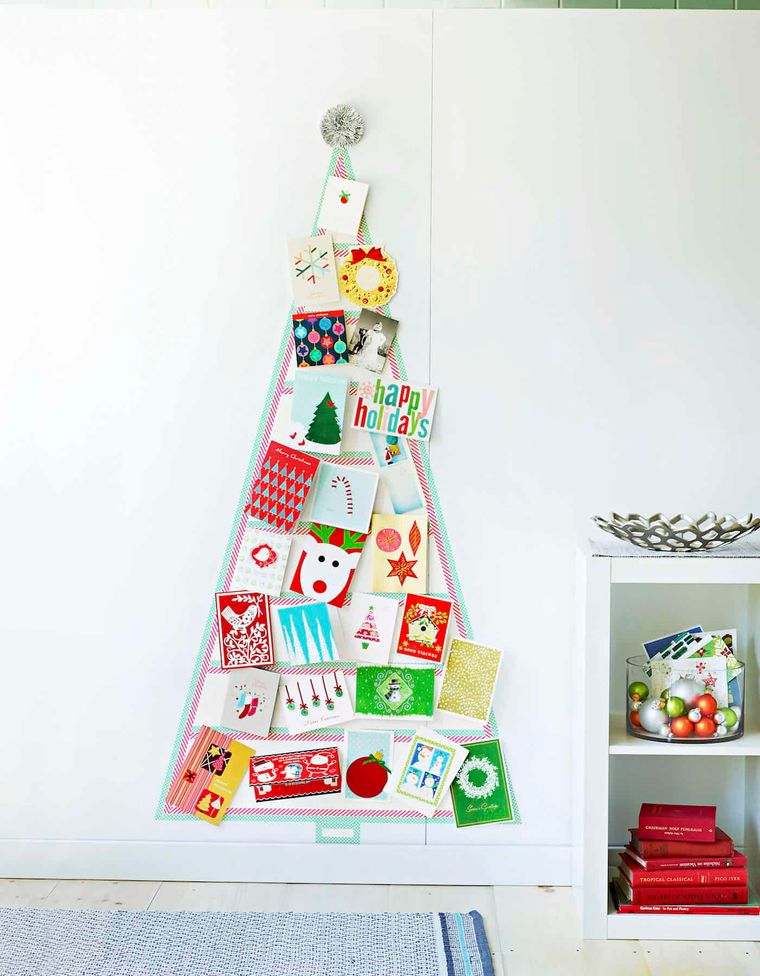 bricolaje casero con tarjetas navideñas