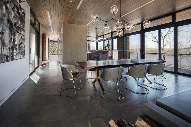 color-gris-comedor-amplio-mesa-grande-ideas