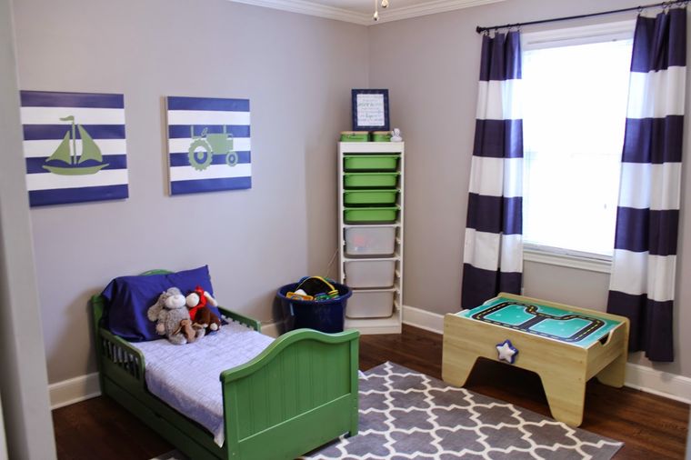 decoración dormitorios infantiles con alfombra