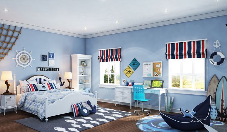 decoración dormitorios infantiles estilo costero