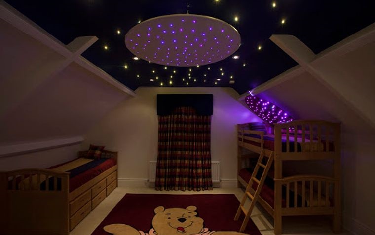 decoración dormitorios infantiles iluminacion nocturna