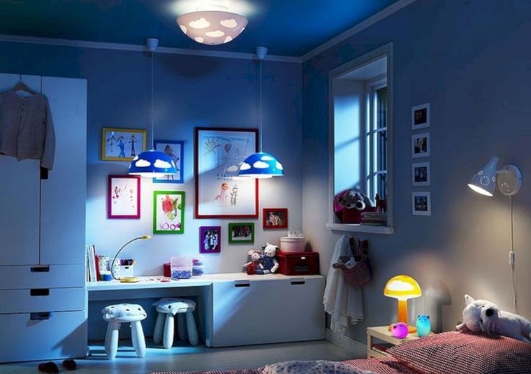 decoración dormitorios infantiles iluminacion