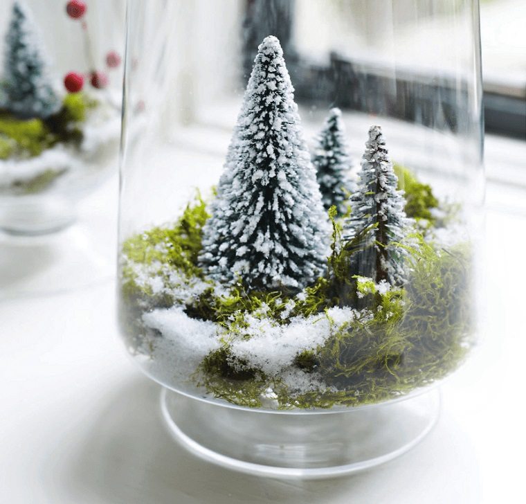 detalles navideños bricolaje terrario invierno