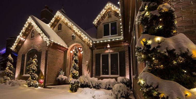 espíritu navideño decoracion casa exterior