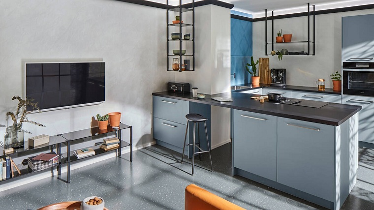 suelo gris-cocina-diseno-industrial