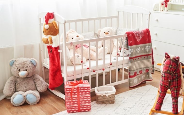 dormitorios infantiles con detalles navideños