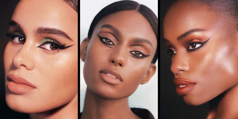 tipos‍ de maquillaje⁣ delineado negro de ojos