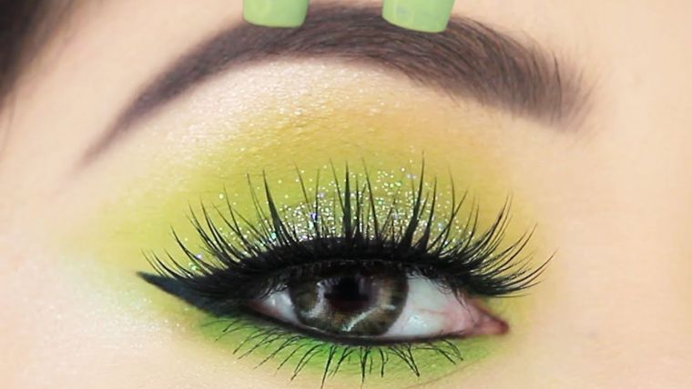 tipos de maquillaje sencillo color verde