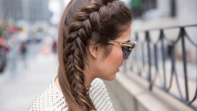 tipos de peinados mujer trenza francesa