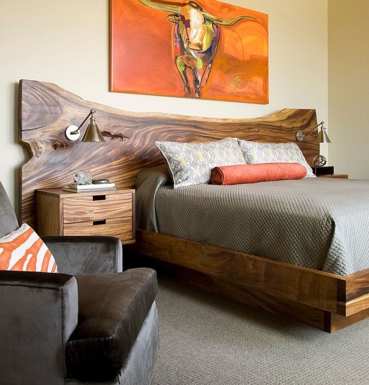 live edge wooden headboards