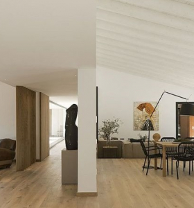 Decoración blanco y madera – Calidez y textura en hermosa casa en Costa Brava, España