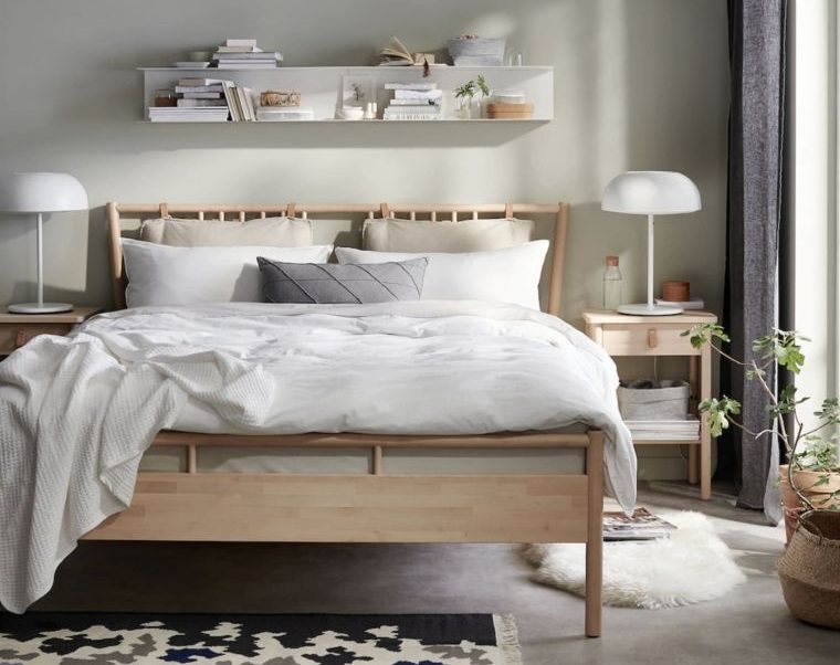 japandi estilo relajado dormitorio