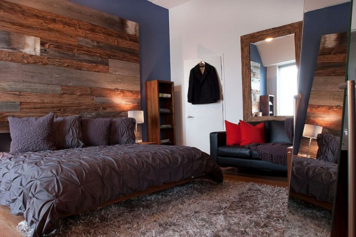 Paneles de madera para paredes interiores ideas para el dormitorio