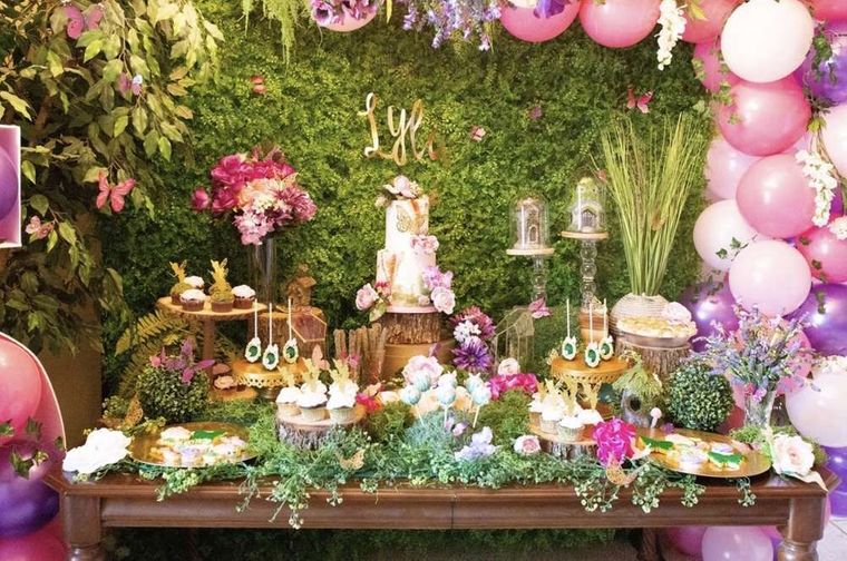 Decoración para cumpleaños en la hermosa temporada primavera 2021