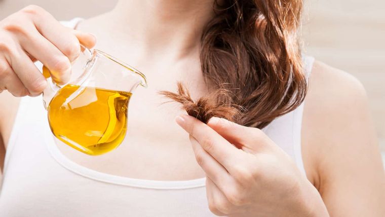 caída del cabello en mujeres aceite de oliva