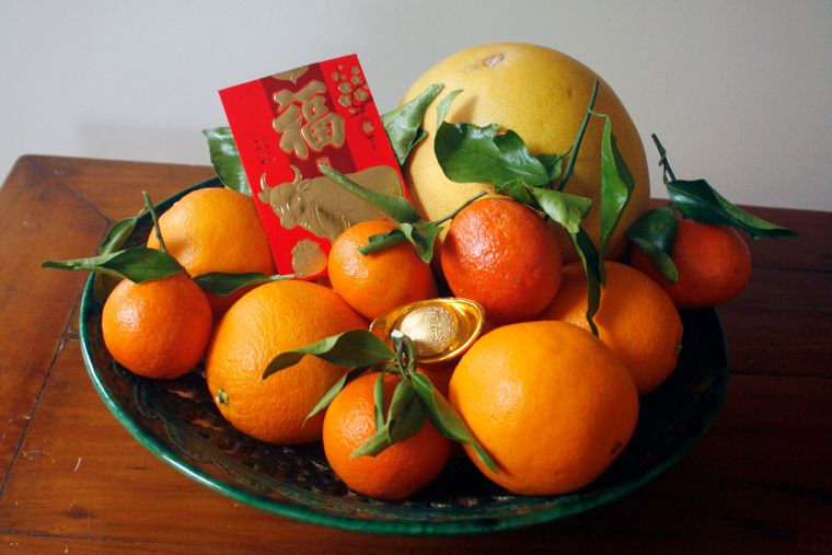 feng shui naranjas en cuenco