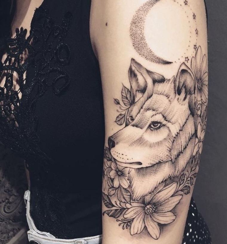 tatuajes de lobo arte corporal