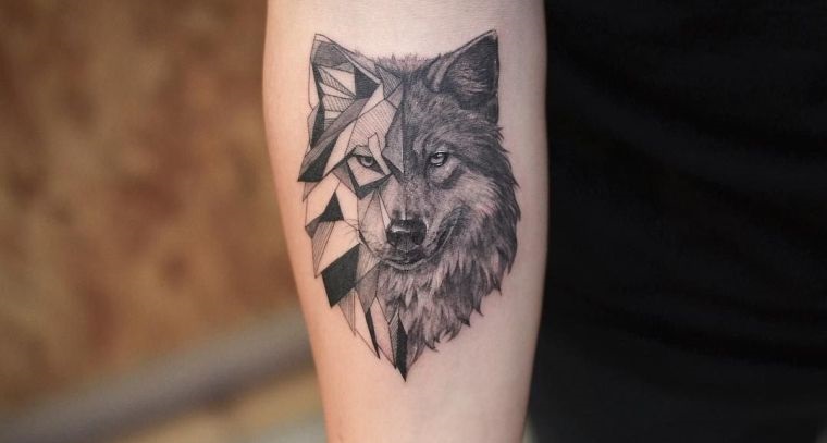 tatuajes de lobo guia espiritual